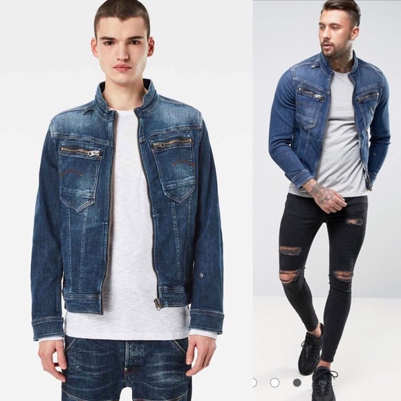 g star denim jacket mens